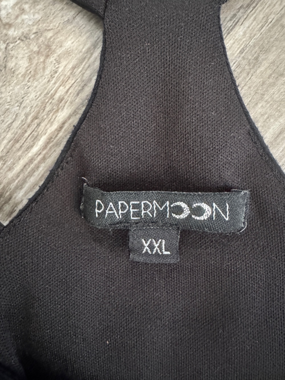 Paper Moon Black Strappy Back Maxi Dress Lined Size XXL - Picture 11 of 12